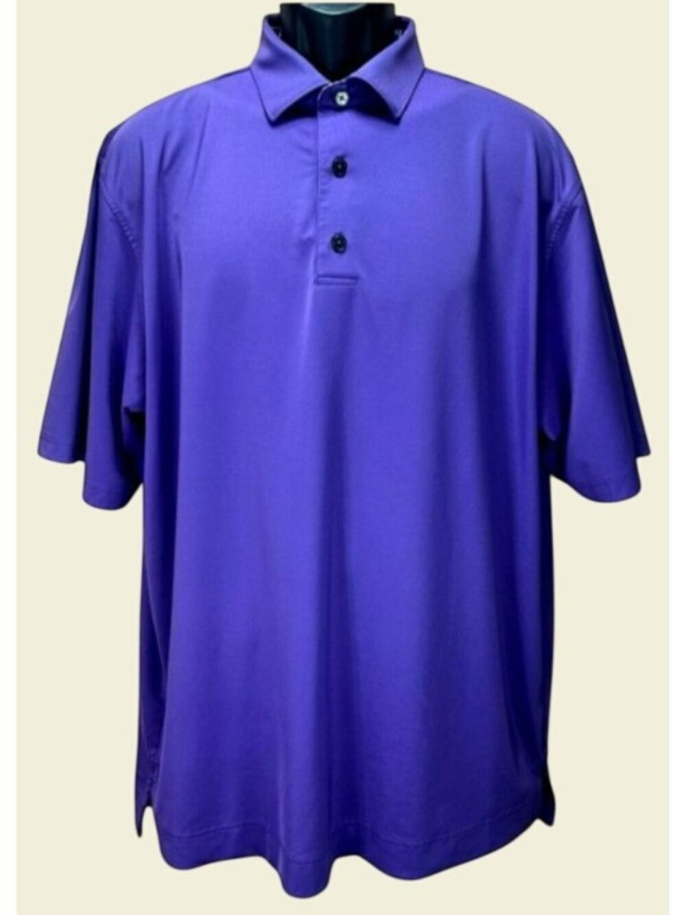 FootJoy Mens Purple Performance Golf Polo Large